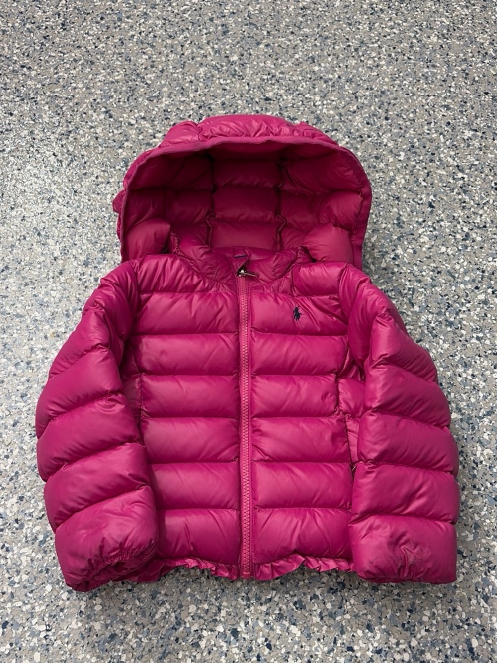 Polo by Ralph Lauren Kids Hooded Puffer Jacket - Fuchsia Pink